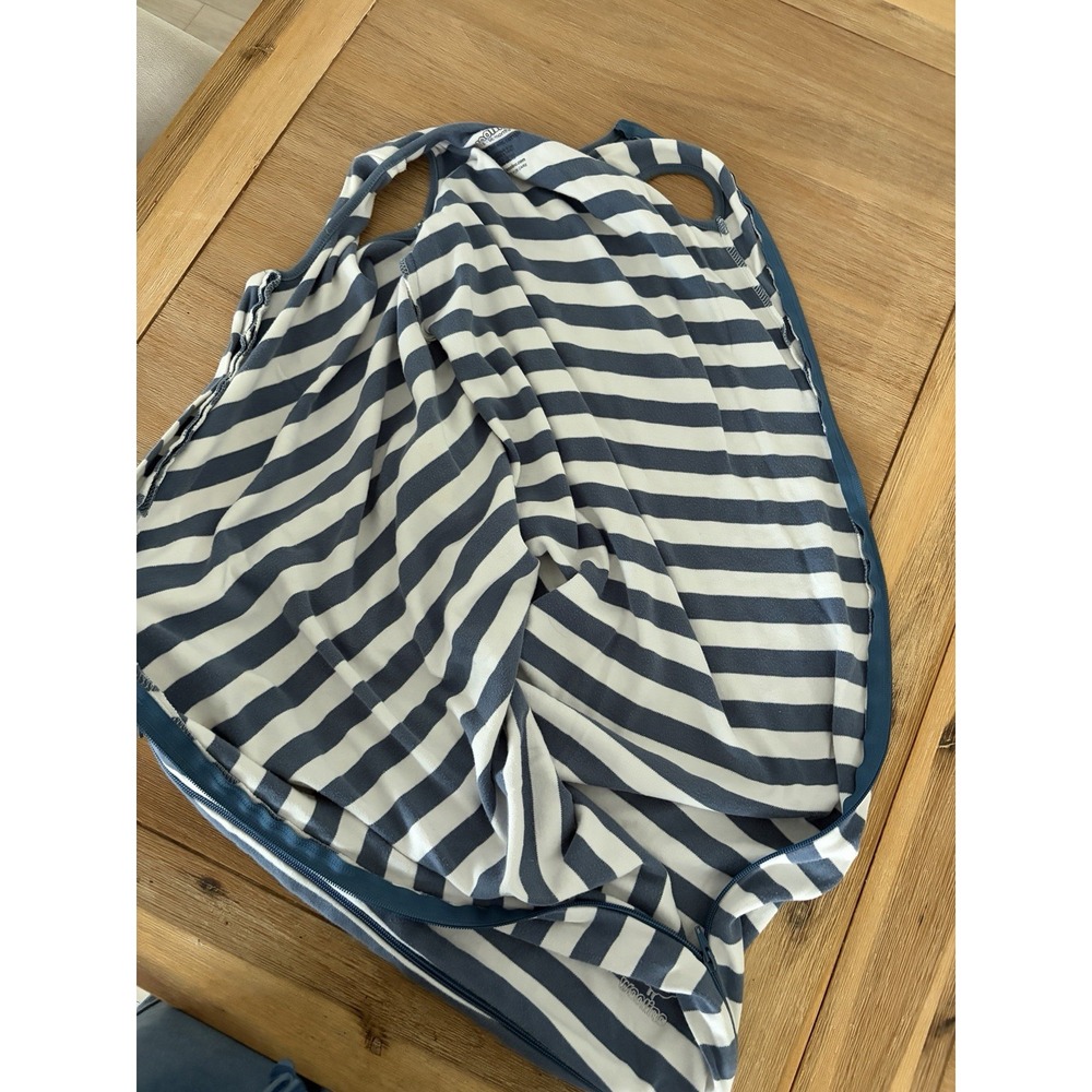 Woolino Baby Sleep Bag 18-36M Ecolino Full Zip Sleep Sack Striped Nautical - Picture 2 of 5